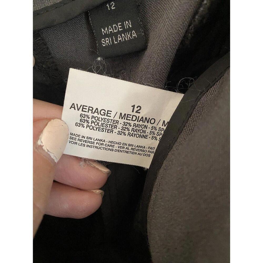 Gloria Vanderbilt Gray Dress Pants/Women's/Size 12 Grey Slacks - Picture 5 of 5